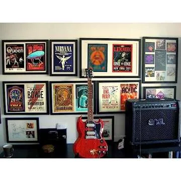 Riviera Vintage Rock Band Posters for Room Aesthetic, 70s, 80s, 90s, Retro Bedroom Decor Wall Art, Concert Poster Collage, Old Music Album Cover Prints, Nirvana Music Posters