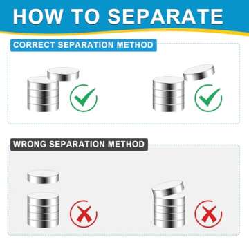 Small Magnets, 400 Pack Refrigerator Magnets 6x2mm Rare Earth Magnets Neodymium Magnets for Crafts, Whiteboard, Kitchen Cabinet