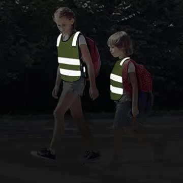 Kids Reflective Safety Vest 4 Pack for Outdoor Protection