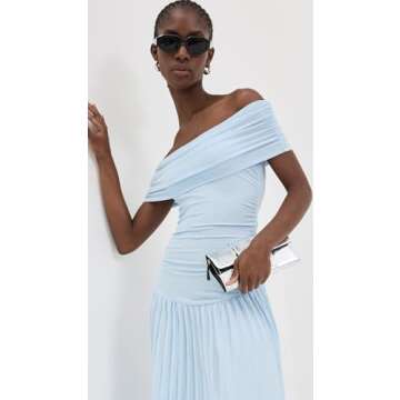 Lioness Women's Field of Dreams Maxi Dress, Soft Blue, XXS