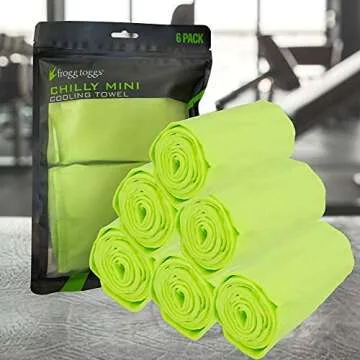 FROGG TOGGS Chilly Mini Cooling Neck Towel – 6 Pack for Outdoor Comfort