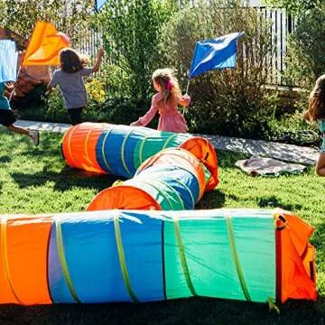 Pacific Play Tents 6-Foot Colorful Crawl Tunnel for Kids