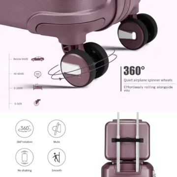 Somago Lightweight Hardside Luggage Set with Spinner Wheels