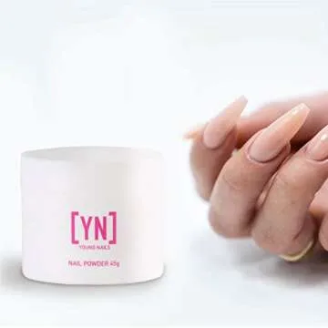 Young Nails Acrylic Powders, Cover - Created for a flawless consistency and superior adhesion - Cover Powder Begins to set in 75 seconds - Available in 45 gram, 85 gram, and 660 gram size options
