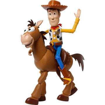 Mattel Disney Pixar Toy Story 4 Woody & Bullseye Set