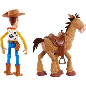 Mattel Disney Pixar Toy Story 4 Woody & Bullseye Set