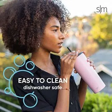 Insulated Tumbler with Lid and Straw | 20oz Stainless Steel