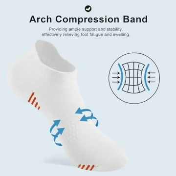 Honeysea Women's Compression Ankle Socks for Golf