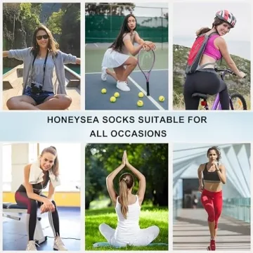 Honeysea Women's Compression Ankle Socks for Golf