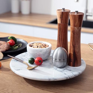 JALZ Marble Lazy Susan 12'' Elegant Kitchen Organizer