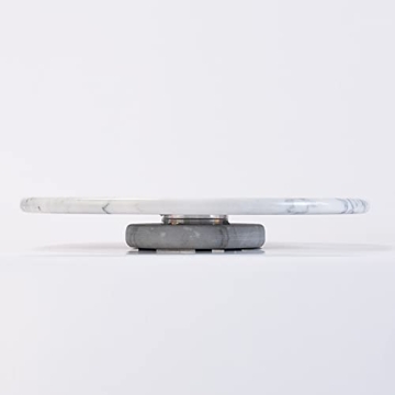 JALZ Marble Lazy Susan 12'' Elegant Kitchen Organizer