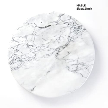 JALZ Marble Lazy Susan 12'' Elegant Kitchen Organizer