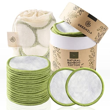 Greenzla Eco-Friendly Reusable Cotton Pads for All Skin Types