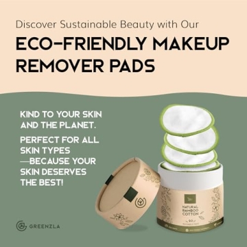 Greenzla Eco-Friendly Reusable Cotton Pads for All Skin Types