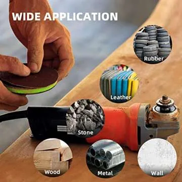 WALANG 2 Inch (50mm) Hook and Loop Sanding Pad for Sanding Discs with 1/4 Inches Shank Drill Attachment and Soft Foam Layer Buffering Pad, 5 Pack