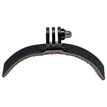 MotoRadds Flex Slim Flexible Universal Motorcycle Helmet Chin Mount Kit Bendable Silicone Compatible with GoPro Hero 12, 11, 10, DJI Osmo Action, Insta360, SJCAM, Xiaomi Yi Action Cameras (Black)