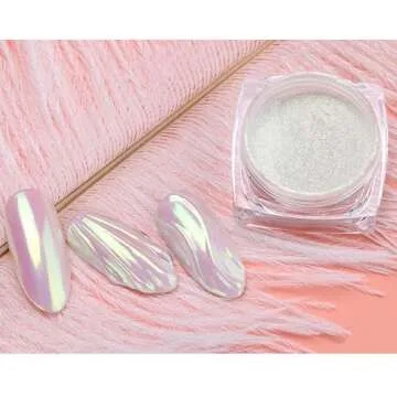 Enchanting Holographic Chrome Nail Powder for Nails