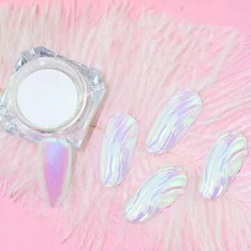 Enchanting Holographic Chrome Nail Powder for Nails