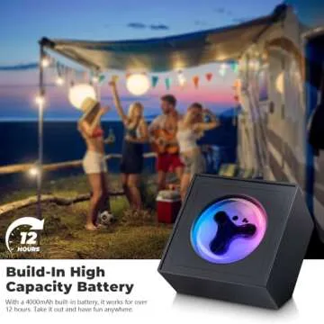 Venominbox Ferrofluid Music Visualizer, Dancing Sound Sensitive，Ferrofluid Speaker Music Mate, Decorative RGB Light Ferrofluid Display Desk Toy for Table, Bedroom, Office, Study, Science Gift