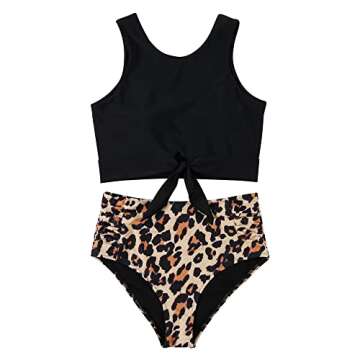 Stylish Halter Tankini Swimsuits for Women with Tummy Control