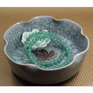 Natural Green Aventurine Gemstone 6mm Round Beads Stretch Bracelet 7" Unisex