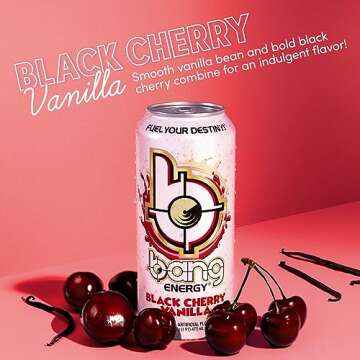 Bang Energy Black Cherry Vanilla Sugar-Free Energy Drink - 12 Pack