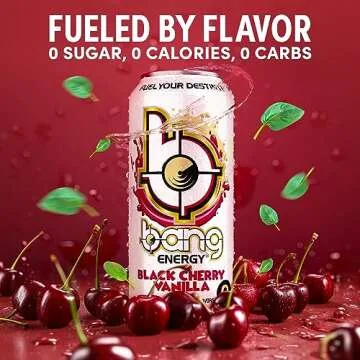 Bang Energy Black Cherry Vanilla Sugar-Free Energy Drink - 12 Pack