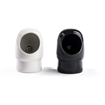 4 oz Hooded Ceramic Bird Feeder in Black or White