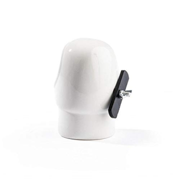 4 oz Hooded Ceramic Bird Feeder in Black or White