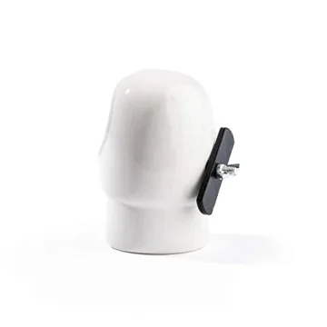 4 oz Hooded Ceramic Bird Feeder in Black or White