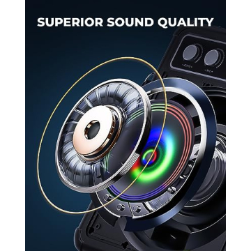 VOSOCO Karaoke Machine - Bluetooth Speaker w/ Microphones