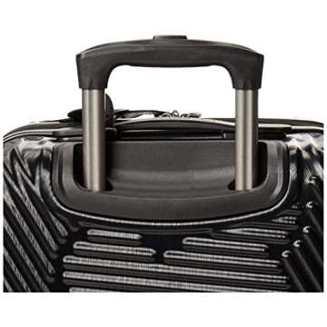 American Tourister Disney Molded Hardside Expandable Luggage with Spinner Wheels, Black, Carry-On 20-Inch