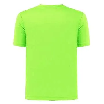 QBK 2T to Youth Neon Shirt Kids UPF 50+ Dry Fit Athletic Short Sleeve T Shirts for Boys and Girls (G...