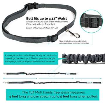 Tuff Mutt Hands-Free Dog Leash for Active Lifestyles