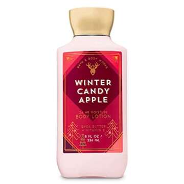 Bath & Body Works Winter Candy Apple Super Smooth Body Lotion with Shea Butter, 8 Oz