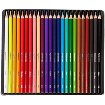 Premium Colored Pencils 24 Count - Amazon Basics