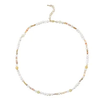 Stunning Bohemian Stone Pearl Choker Necklace for Women - Handmade Summer Beach Jewelry