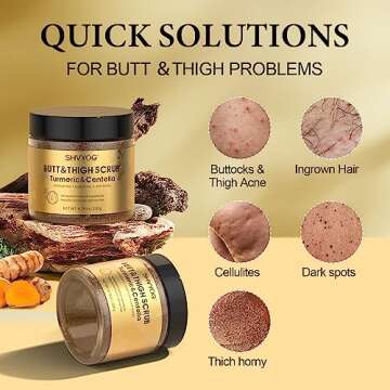 Butt Scrub Exfoliator with Turmeric & Centella for Clear Skin