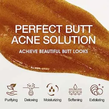 Butt Scrub Exfoliator with Turmeric & Centella for Clear Skin