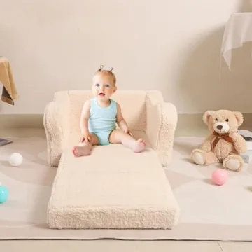 MOMCAYWEX Kids Couch - Toddler Soft Sherpa Chair