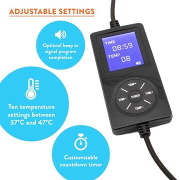 Electric Heated Dry Eye Mask for Soothing Relief - Adjustable Temperature & Soft Fit