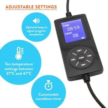 Electric Heated Dry Eye Mask for Soothing Relief - Adjustable Temperature & Soft Fit