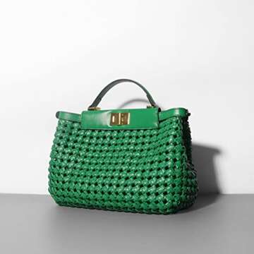 MKJHNBHQ Fashion Women's Woven Wallet Handbag Eco-Friendly Beach Tote