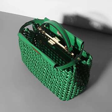 Eco-Friendly Woven Handbag for Fashion-Forward Women