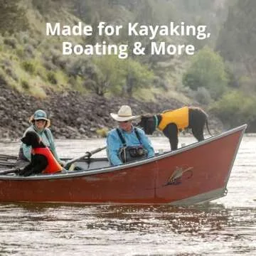 Ruffwear, Float Coat, Dog Life Jacket, Swimming Safety Vest with Handle, Wave Orange, Large