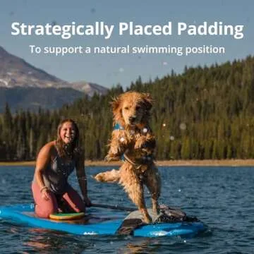 Ruffwear, Float Coat, Dog Life Jacket, Swimming Safety Vest with Handle, Wave Orange, Large