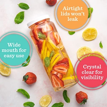 All About Juicing Glass Bottles Set - 32 oz, 4 Pack