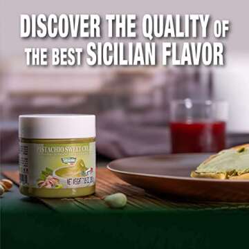 SICANIA - Premium Pistachio Cream, 7.05 oz (200g) - Authentic Italian, Gluten-Free, Non-GMO - Gourmet Spread for Desserts, Pastries, Dubai Pistachio Chocolate Bar & More