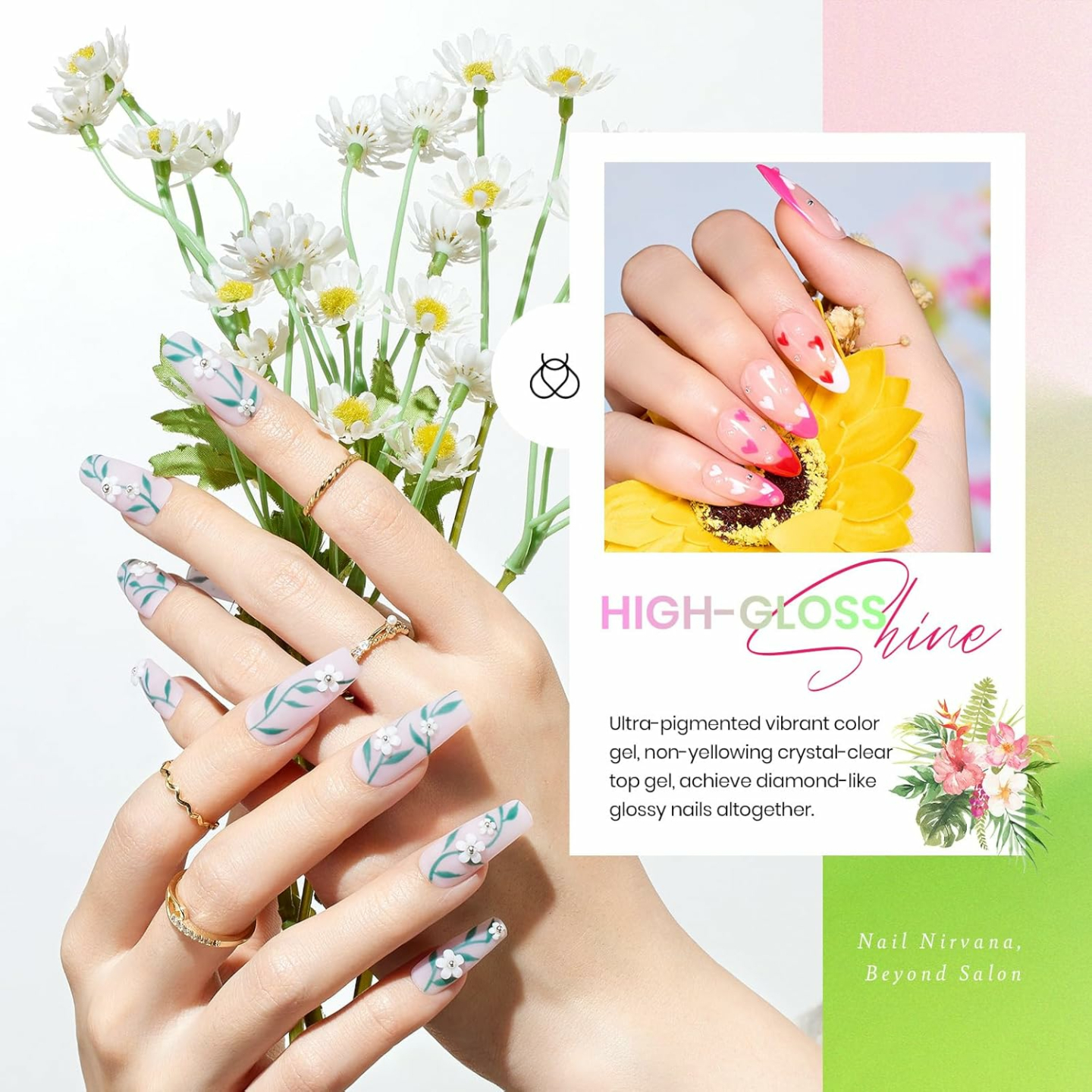 Beetles 36 Colors Gel Nail Polish Floral Rhapsody