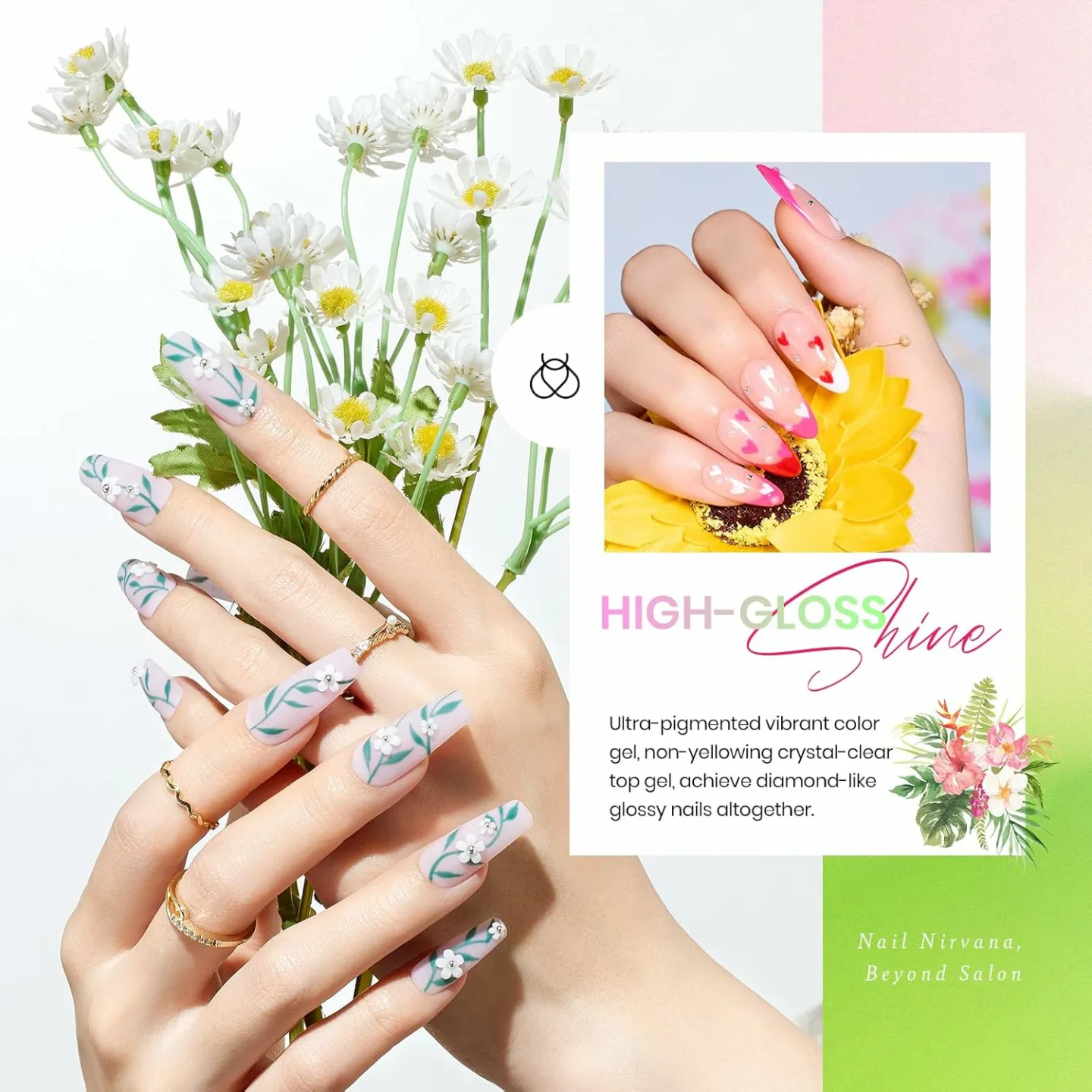 Beetles 36 Colors Gel Nail Polish Floral Rhapsody